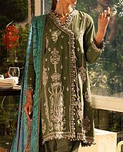 Sana Safinaz Hunter Green Linen Suit- Pakistani Winter Clothing