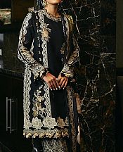 Sana Safinaz Black Slub Suit