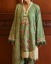 Sana Safinaz Leaf Green Slub Suit- Pakistani Winter Clothing