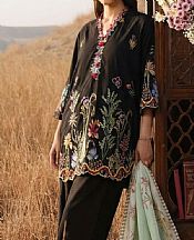 Sana Safinaz Black Lawn Suit- Pakistani Designer Lawn Suits
