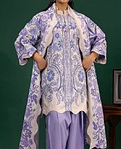 Sana Safinaz Lavender Slub Suit (2 Pcs)- Pakistani Winter Dress