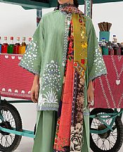 Sana Safinaz Light Green Slub Suit- Pakistani Winter Clothing