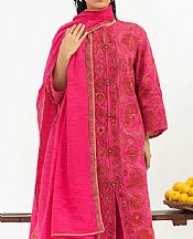 Sana Safinaz Hot Pink Slub Suit (2 Pcs)- Pakistani Winter Clothing