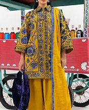 Sana Safinaz Mustard Slub Suit (2 Pcs)- Pakistani Winter Dress