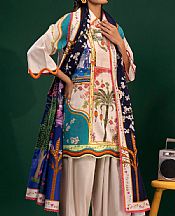 Sana Safinaz Off-white Slub Suit (2 Pcs)- Pakistani Winter Clothing