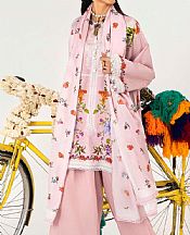 Sana Safinaz Rose Pink Lawn Suit- Pakistani Designer Lawn Suits