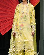 Sana Safinaz Yellow Lawn Suit- Pakistani Designer Lawn Suits
