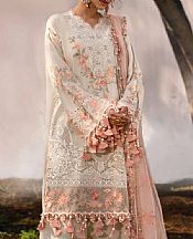 Sana Safinaz White/Peach Lawn Suit- Pakistani Designer Lawn Suits