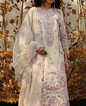 Sana Safinaz Off-white/Lilac Lawn Suit- Pakistani Designer Lawn Suits