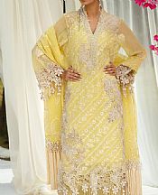 Sana Safinaz Lime Net Suit- Pakistani Lawn Dress