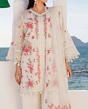 Sana Safinaz White Woven Net Suit- Pakistani Designer Lawn Suits