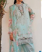 Sana Safinaz Turquoise Lawn Suit- Pakistani Lawn Dress
