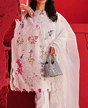 Sana Safinaz White Lawn Suit- Pakistani Designer Lawn Suits