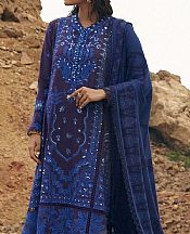 Navy Blue Slub Suit- Pakistani Winter Dress