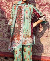 Mint Green Lawn Suit