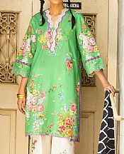 Sana Safinaz Green/Off White Lawn Suit (2 pcs)- Pakistani Lawn Dress