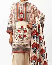 Ivory Slub Suit (2 Pcs)