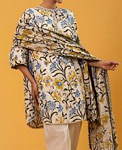 Off White Slub Suit (2 Pcs)