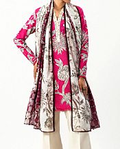 Cerise Pink Slub Suit (2 Pcs)