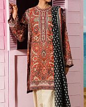 Sana Safinaz Pale Carmine Lawn Suit (2 pcs)- Pakistani Designer Lawn Suits