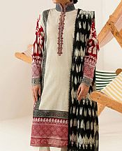Sana Safinaz Ivory Lawn Suit (2 pcs)- Pakistani Designer Lawn Suits
