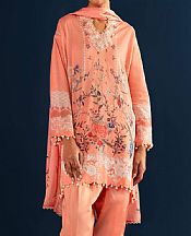 Sana Safinaz Dark Peach Lawn Suit- Pakistani Designer Lawn Suits