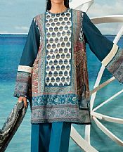 Sana Safinaz Nile Blue Lawn Suit- Pakistani Designer Lawn Suits