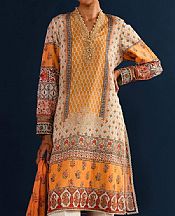 Sana Safinaz Orange Lawn Suit- Pakistani Lawn Dress