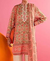 Sana Safinaz Ivory/Pink Lawn Suit- Pakistani Designer Lawn Suits