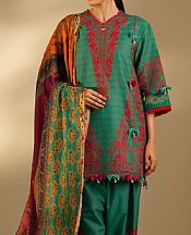 Sana Safinaz Sea Green Dobby Suit- Pakistani Lawn Dress