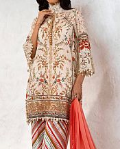 Sana Safinaz Ivory Lawn Suit- Pakistani Designer Lawn Suits
