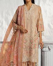 Sana Safinaz Pinkish Tan Lawn Suit- Pakistani Designer Lawn Suits