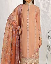 Sana Safinaz Dark Salmon Lawn Suit- Pakistani Designer Lawn Suits