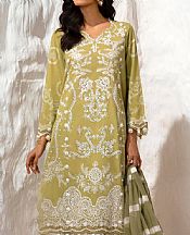 Sana Safinaz Olive Green Lawn Suit- Pakistani Designer Lawn Suits
