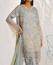 Sana Safinaz Cadet Grey Net Suit- Pakistani Designer Lawn Suits