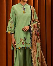 Sana Safinaz Light Green Slub Suit- Pakistani Winter Dress
