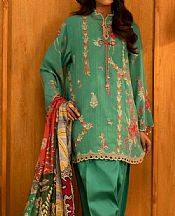 Sana Safinaz Viridian Green Slub Suit- Pakistani Winter Clothing