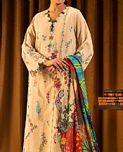 Sana Safinaz Beige Slub Suit- Pakistani Winter Dress