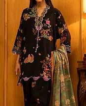 Sana Safinaz Black Linen Suit- Pakistani Winter Dress