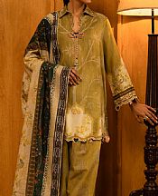 Sana Safinaz Olive Linen Suit- Pakistani Winter Clothing