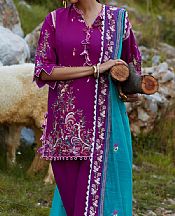 Sana Safinaz Plum Lawn Suit- Pakistani Lawn Dress