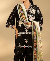 Sana Safinaz Black Lawn Suit- Pakistani Lawn Dress