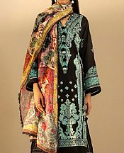 Sana Safinaz Black Lawn Suit- Pakistani Designer Lawn Suits