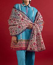 Turquoise Lawn Suit