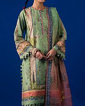 Light Green Lawn Suit