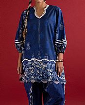 Sana Safinaz Blue Lawn Suit (2 pcs)- Pakistani Lawn Dress
