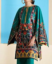 Emerald Green Lawn Kurti- Pakistani Designer Lawn Dress