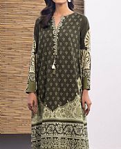 Reseda Green Lawn Suit (2 Pcs)- Pakistani Designer Lawn Dress
