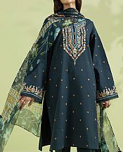 Teal Blue Cotton Suit- Pakistani Designer Lawn Dress