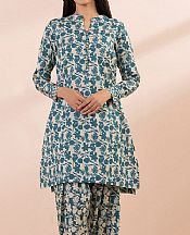 Sapphire Teal Lawn Suit (2 Pcs)- Pakistani Lawn Dress